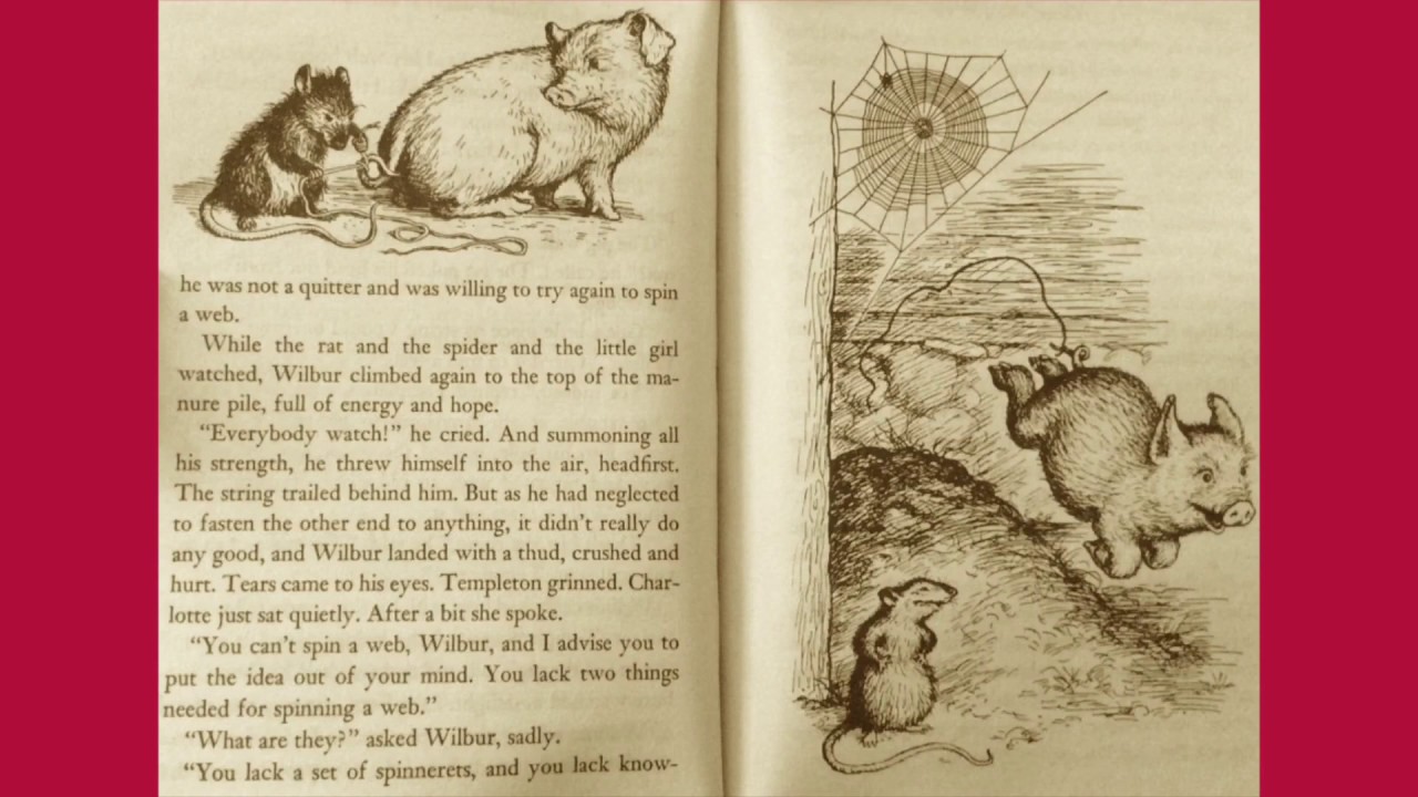 Charlotte's  chapter IX. Wilbur's Boast Listen to Reading YouTube