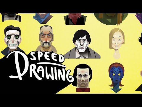 Speed Drawing: 2014 Movie Characters Poster