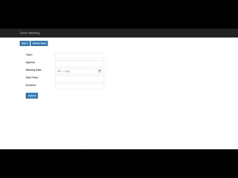 Create Zoom Meeting | Zoom Meeting Integration | OAuth | Zoom API | Part-5