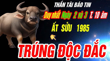 SỰ THẬT LẠNH GÁY Tuổi ẤT SỬU 1985 Thần tài báo tin TRÚNG ĐỘC ĐẮC CỰC GIÀU CÓ đúng 2 ngày tới