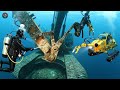 Intense Underwater Excavator Recovery: Massive Machine Saved! Heavy Machinery