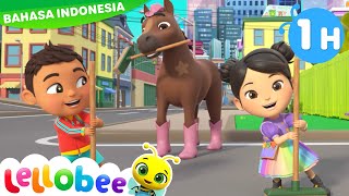 Lagu Kerja Sama | Lellobee City Farm Indonesia | Kartun dan Lagu Anak Indonesia
