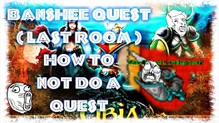 Tibia gameplay | banshee quest | how to not do a quest.. XD FAIL