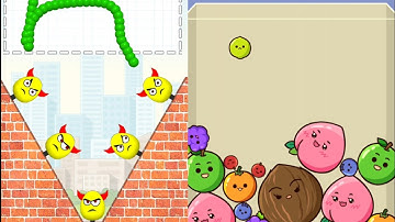 Draw To Smash Vs Fruit Merge| All Levels| Android ios game| New APK update