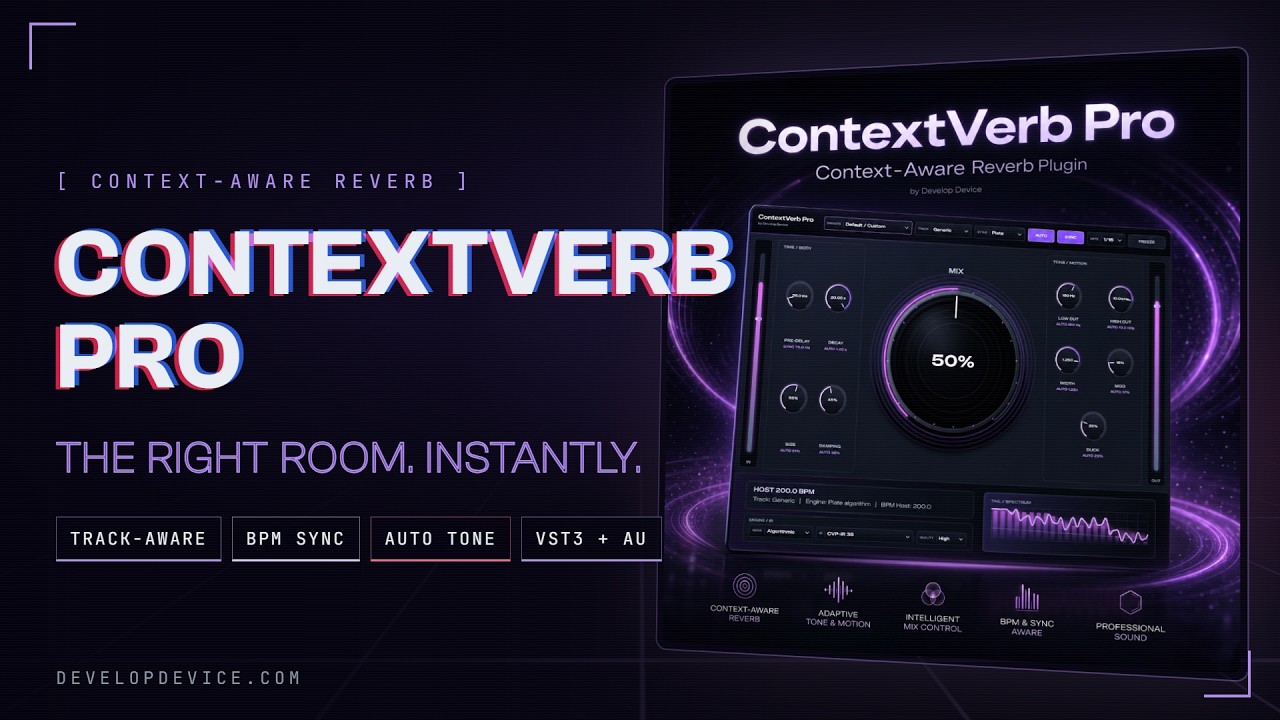 ContextVerb Pro: Context-Aware Reverb Plugin