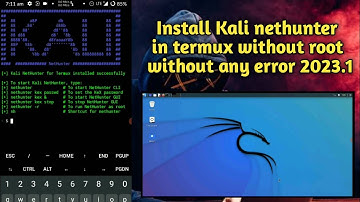 How to install kali nethunter in termux without root install kali nethunter in termux 2023.1