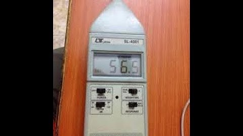 Cara Penggunaan Sound Level Meter Lutron SL-4001