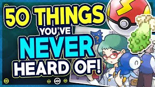 50 Things in Pokémon You've NEVER Heard Of!