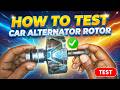 How to test your car alternator rotor #Car #engine #automobile #DIY #Repair