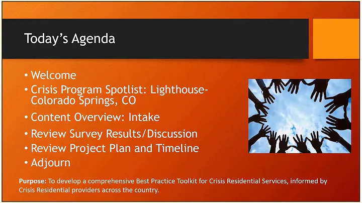 Crisis Residential Network - Best Practices Workgr...