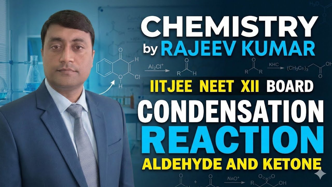 Aldehyde and Ketone | Condensation reaction | Class 12 | CBSE BOARD | IITJEE | NEET BY Rajeev Kumar