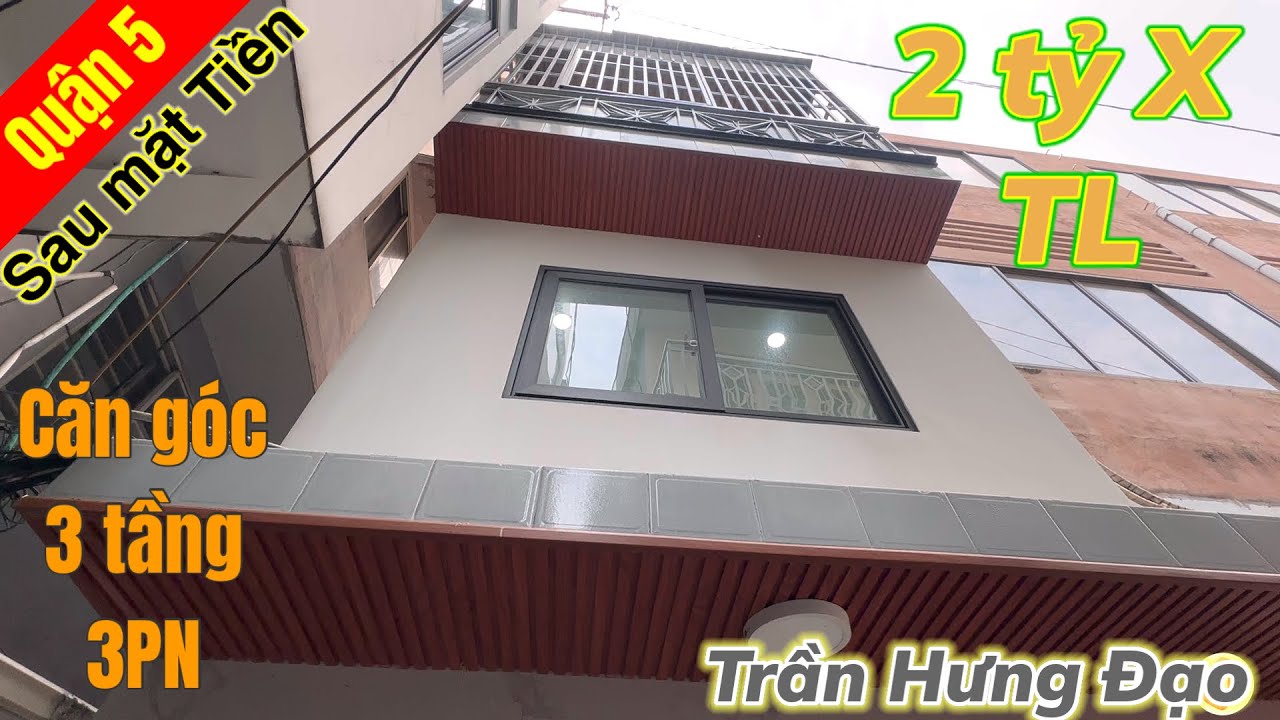 Quận 5. Hạ giá bán gấp căn góc 3 tầng sau mặt tiền. Giá 2tỷX TL #0901014040
