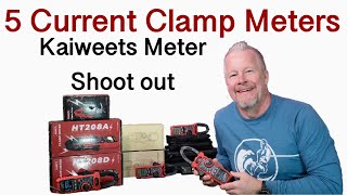 5 Clamp Meters Compared  Kaiweets Clamp meter shoot out