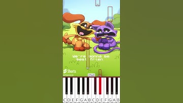 La La La CatNap and DogDay (@fash) Poppy Playtime 3 Animation - Octave Piano Tutorial