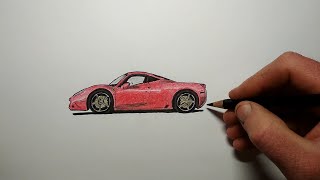 Как нарисовать машину Ferrari