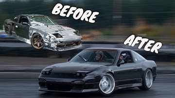 BUILDING A 1JZ S13 240SX IN 10 MINUTES - Rebuilding More Skids s13