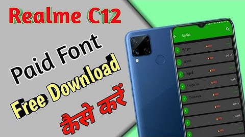 How To Change Font Style In Realme C12 || Realme C12 Change Font || Technical Akash