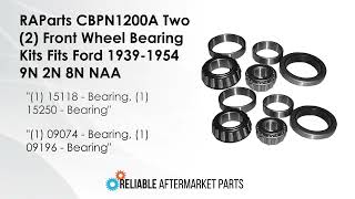 CBPN1200A 2 Front Wheel Bearing Kits Fits Ford Tractors 2N 8N 9N NAA Jubilee