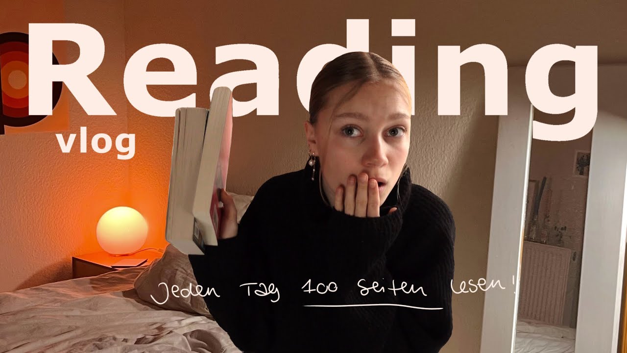 Ich lese eine Woche lang jeden Tag 100 Seiten (um mein Leseziel zu erreichen) // Reading Vlog