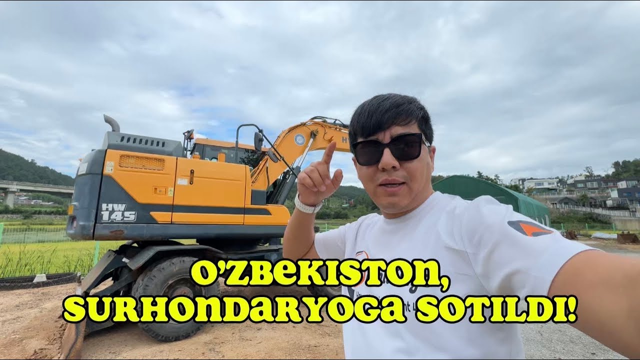 Hyundai 145 SURHONDARYOGA ketdi!  #rt_holdings #uzbekistan #korea #excavator #hyundai #automobile