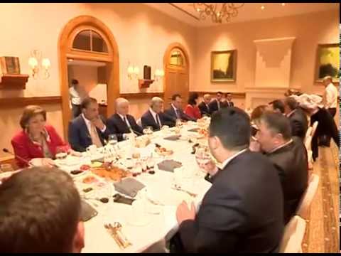 სამუშაო საუზმე სომხეთის პრეზიდენტთან