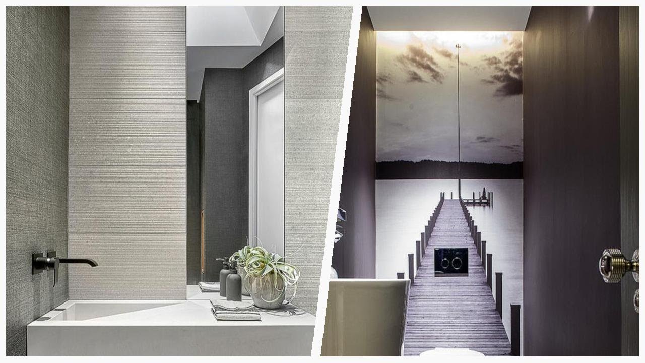 75 Mid-sized And Large Powder Room Design Ideas You'll Love 🔴 - YouTube