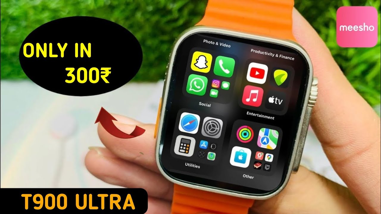 t900 ultra smartwatch t800 ultra smartwatch unboxing smartwatch ultra from meesho YouTube