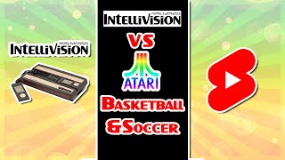 1980 Atari vs Intellivision Soccer & Basketball #shorts