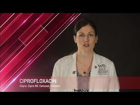Ciprofloxacin or Cipro, Cipro XR, Cetraxal, Ciloxan (dosing, side effects, patient counseling)