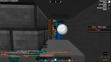 TRAPPING YOUTUBER WITH TELEPORTATION SNOWBALL + HACKUSATED (Minecraft HCF)