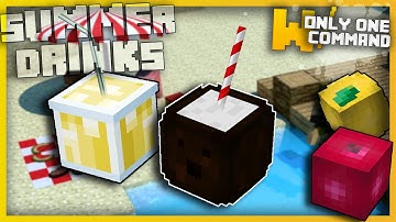 Minecraft - Summer drinks with Only One Command Block (1.9 & 1.10 command)