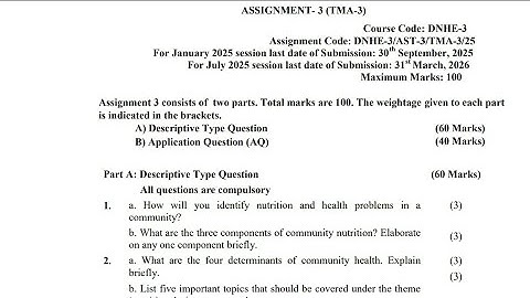 DNHE-3 Solved Assignment 2025 | IGNOU All Master Assignment Solution 2k25 Video