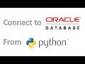 How connect to an oracle database from python