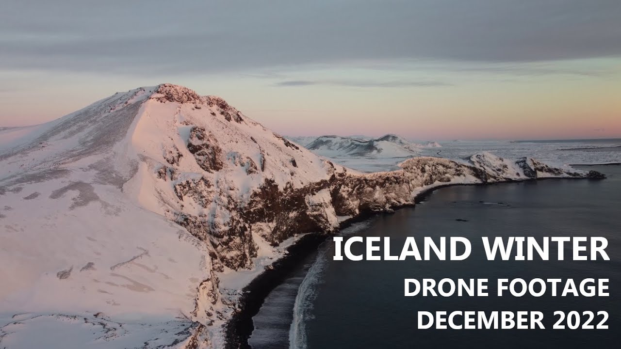 Iceland Winter  |  Drone Footage  |  December 2022  | 4K