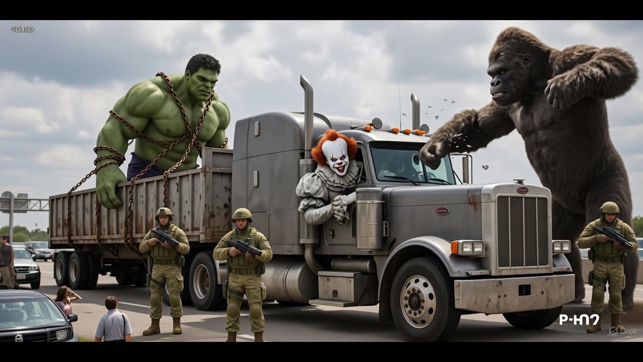 King Kong and Hulk Fight Against Military Forces: The Ultimate Kaiju-Superhero Showdown!
