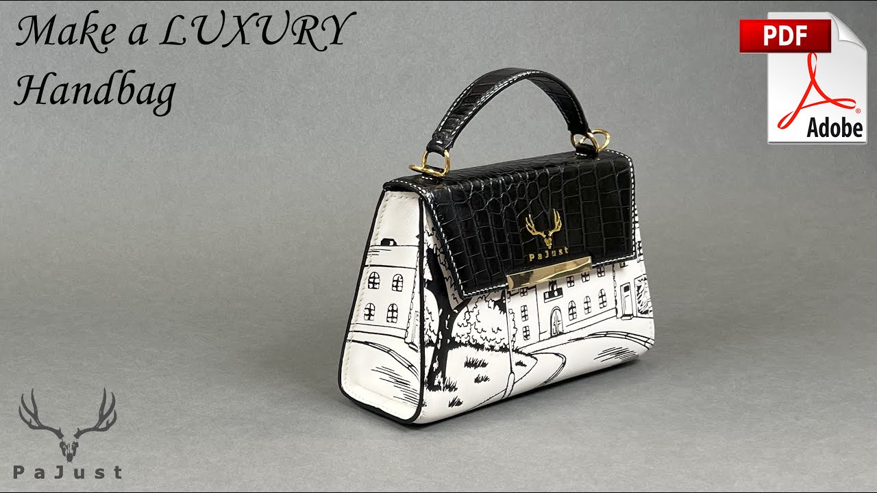 CREATE Your Own LUXURY Handbag [PDF pattern download]