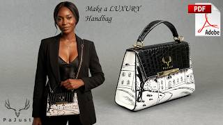 CREATE Your Own LUXURY Handbag [PDF pattern download]