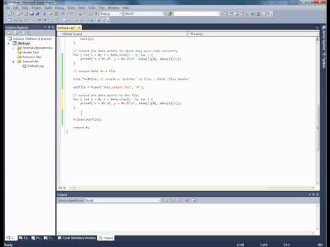 Introduction to Programming for Physicists Week 9 - Screencast 3 - Writing File the C Way