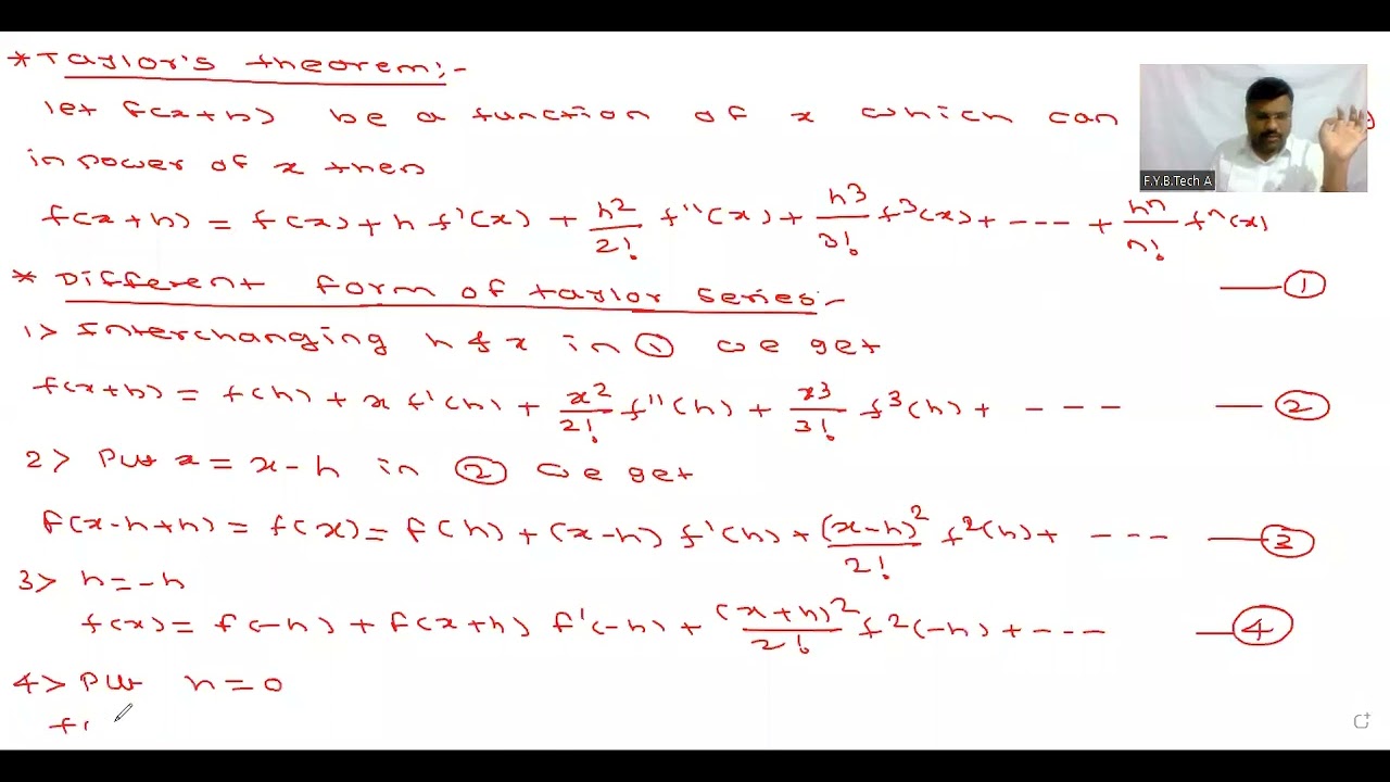 Concept and Example on Taylor's Theorem