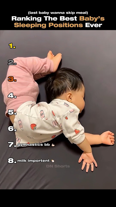 Ranking The Best Baby’s Sleeping Positions Ever #baby #funny #ranking #tiktok