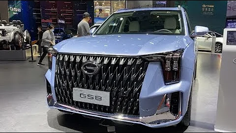 2022 GAC Trumpchi GS8 Hybrid Walkaround—China Auto Show—2022款传祺GS8混动版，外观与内饰实拍 - DayDayNews