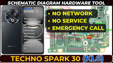 Techno spark 30 (KL6) No Network & No Service problem solution | Schematic Diagram | DMR SOLUTION