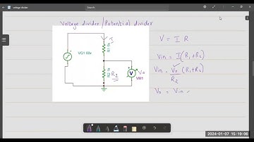VOLTAGE DIVIDER|POTENTIAL DIVIDER|TINA SIMULATION