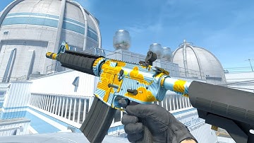 (OLD VERSION) CS2 MADE THIS SKIN CLEAN 🔥🔥- Inspecting M4A4 DAYBREAK in CS2 Ingame