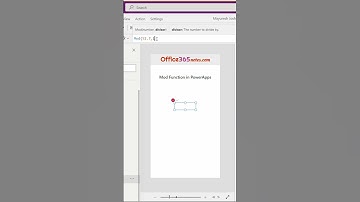 Mod Function in PowerApps #shorts 13