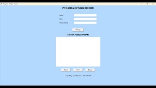 Program Hitung Diskon dengan GUI (Python Tkinter)
