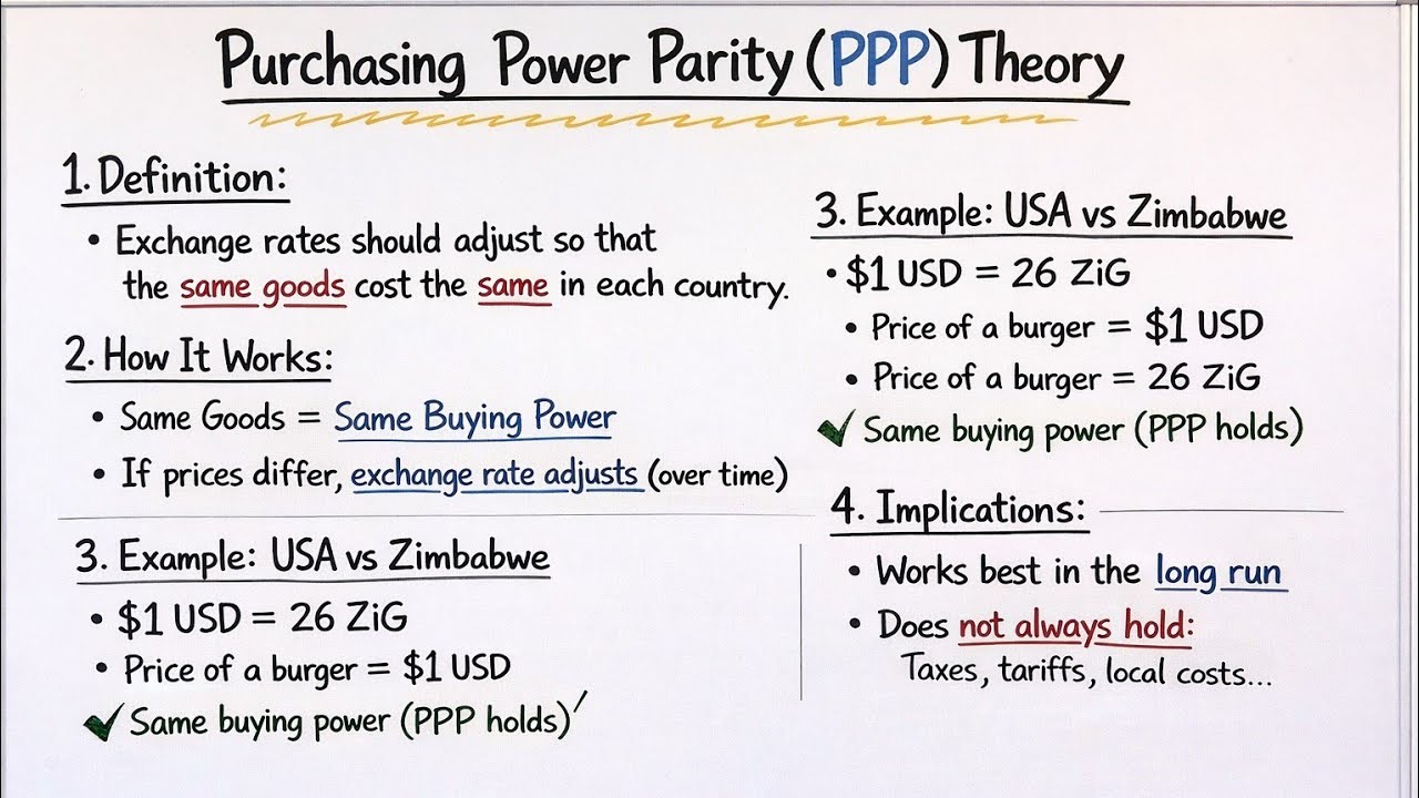 Ppp Exchange Rate Example Purchasing Power Parity Theory (PPP) Exchange Rate Explained - YouTube