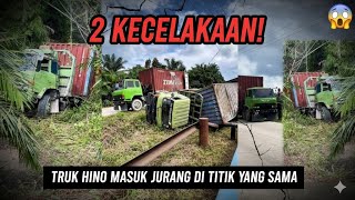 ​HARI APES‼️ Dua Kejadian Kecelakaan Sekaligus di Satu Lokasi, Hino Terperosok Jurang