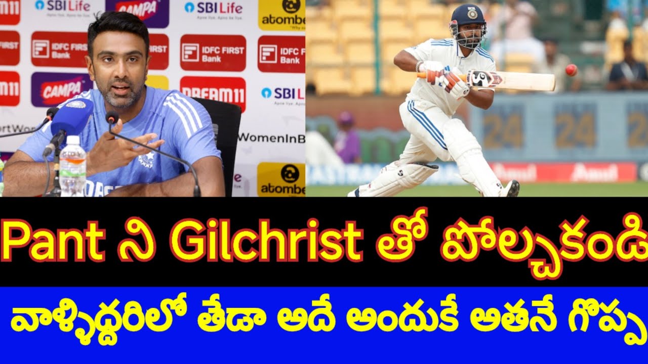 Ravichandran Ashwin comments on Rishabh pant batting style