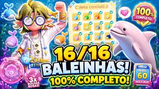 PEGUEI AS 4 ÚLTIMAS BALEINHAS!   3 BOLHAS ROSAS E 100% DA TEMPORADA! | HEARTOPIA